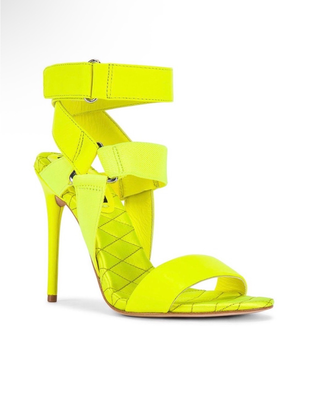 Alice + Olivia Neon Yellow Strappy Sandal - Picture 8 of 8